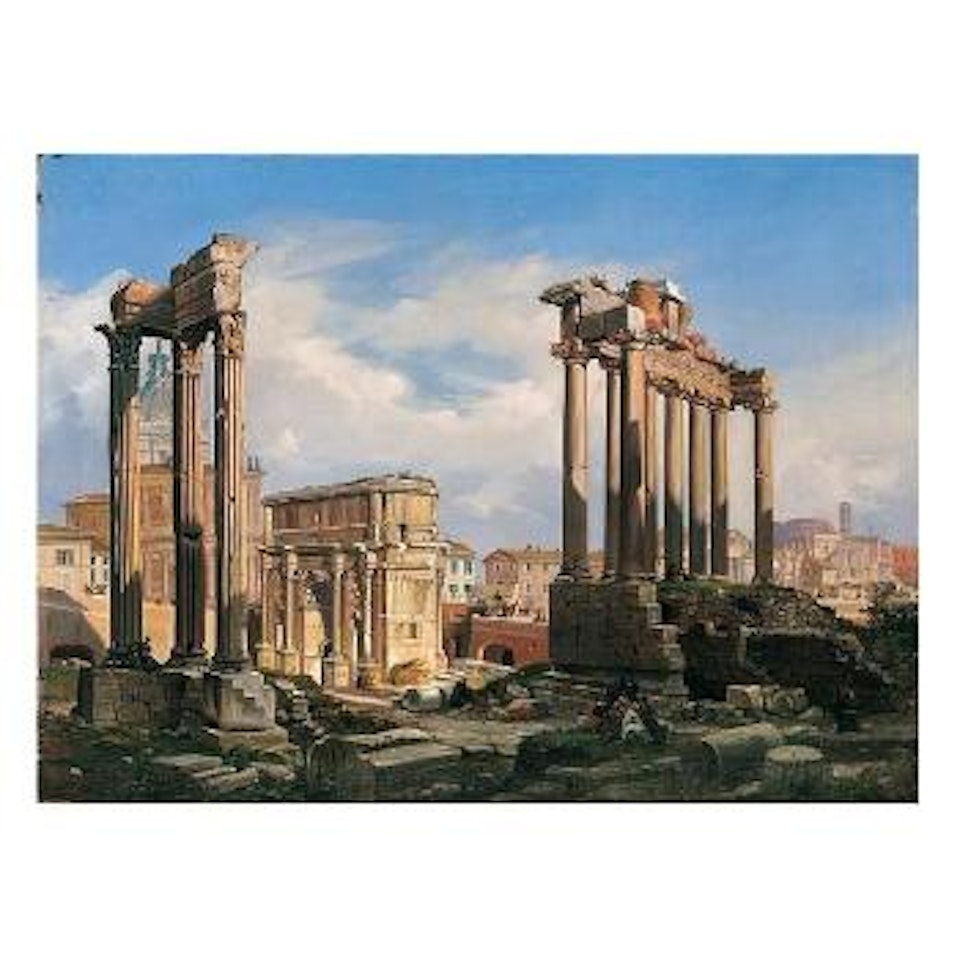 Veduto del foro Romano by Continental School