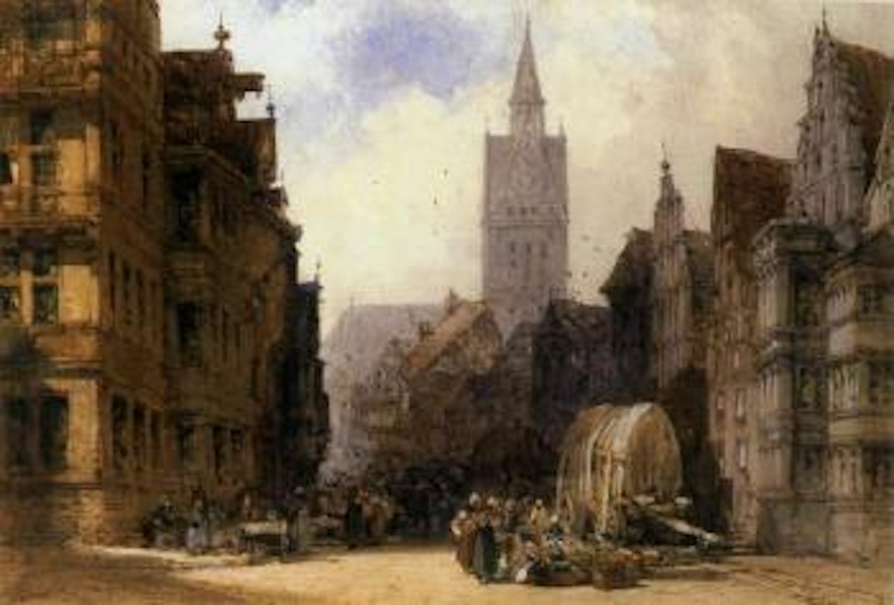 Schweider Gasse, Hanover by William Callow