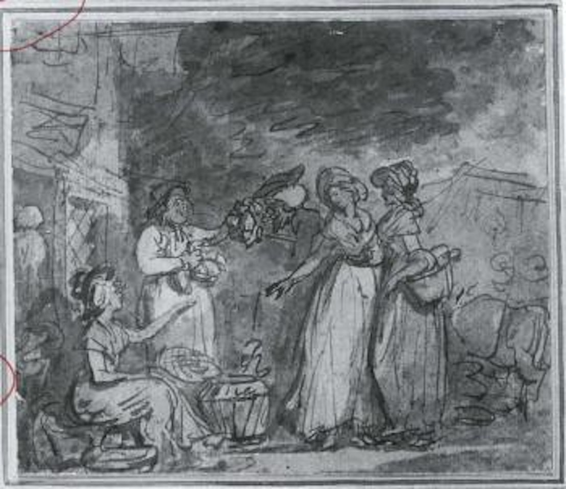 Dr Syntax bargaining for ducks by Thomas Rowlandson