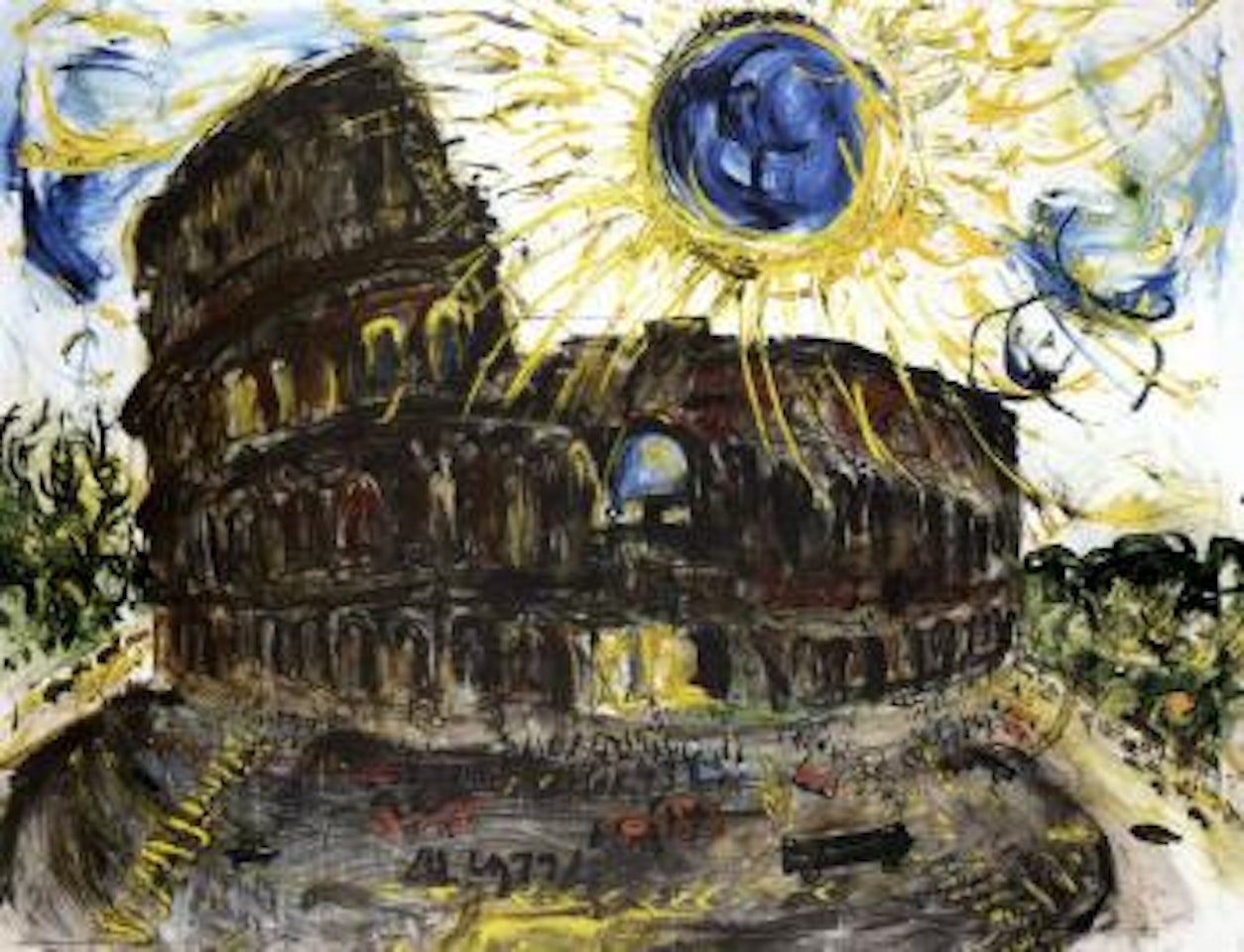 Colosseum, Rome by Affandi