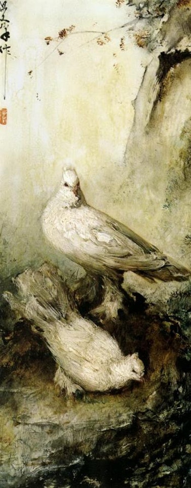 Pigeons by Lee Man Fong