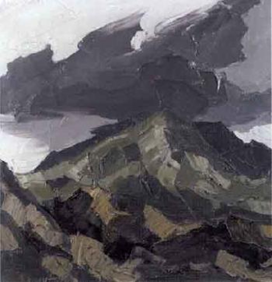 Mountain landscape by Kyffin Williams