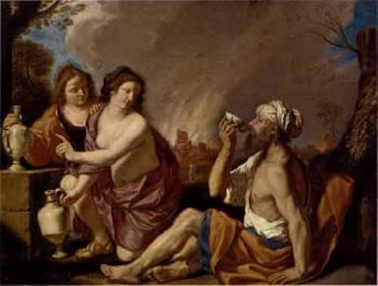 Lot and his daughters by Guercino