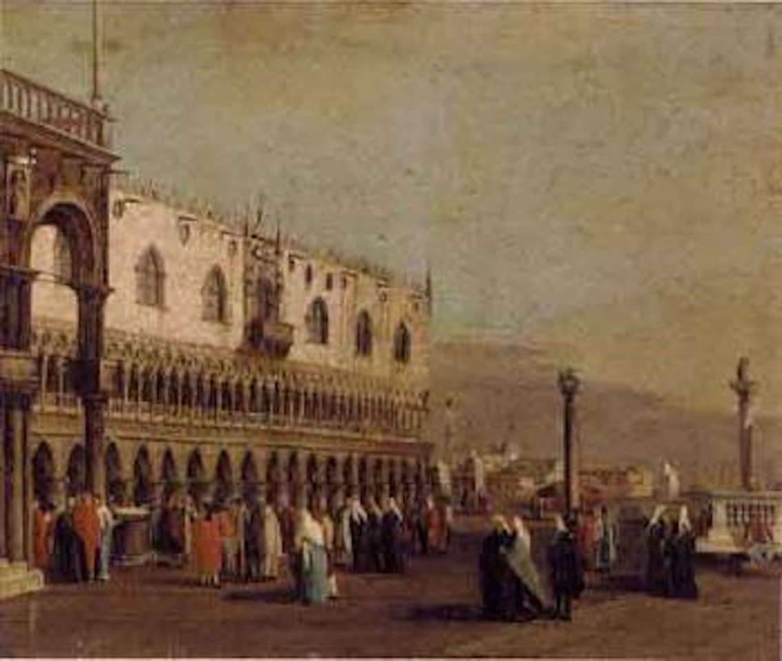 Piazza San Marco, Venice, west toward the Libreria Marciana. Piazza san Marco, Venice by Canaletto
