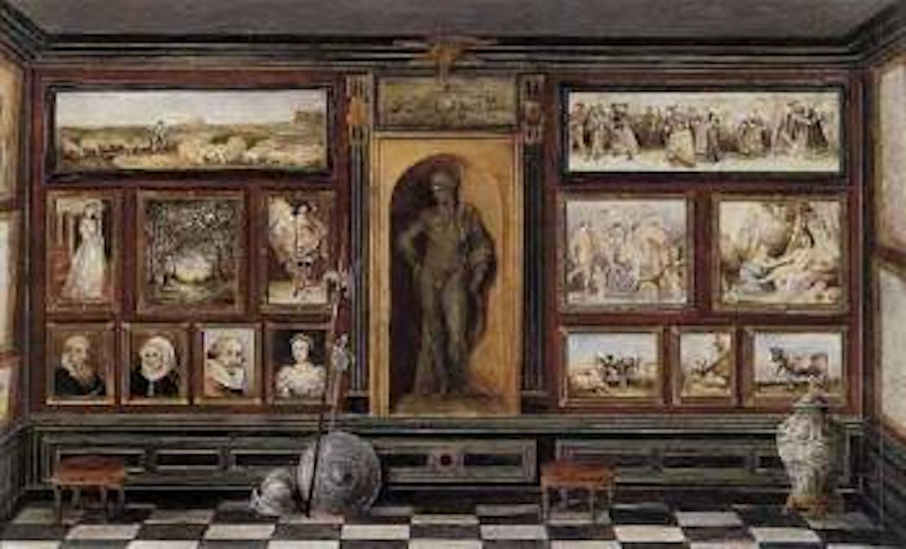 Views of picture galleries by English School