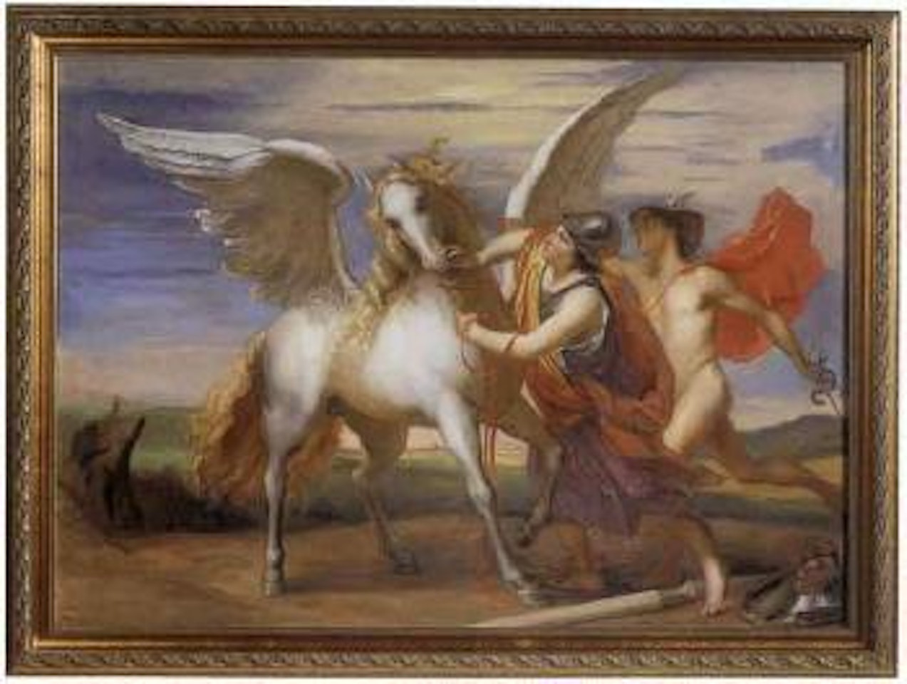 Apollo and Pegasus. Athena and Perseus by Continental School