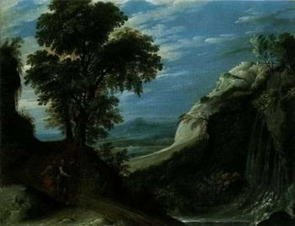 Christ on the road to Emmaus by Paul Bril