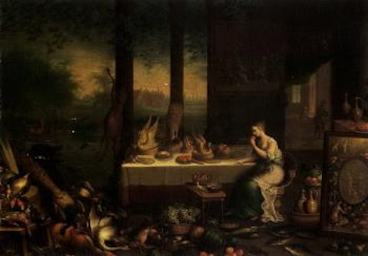 Allegory of taste by Flemish School