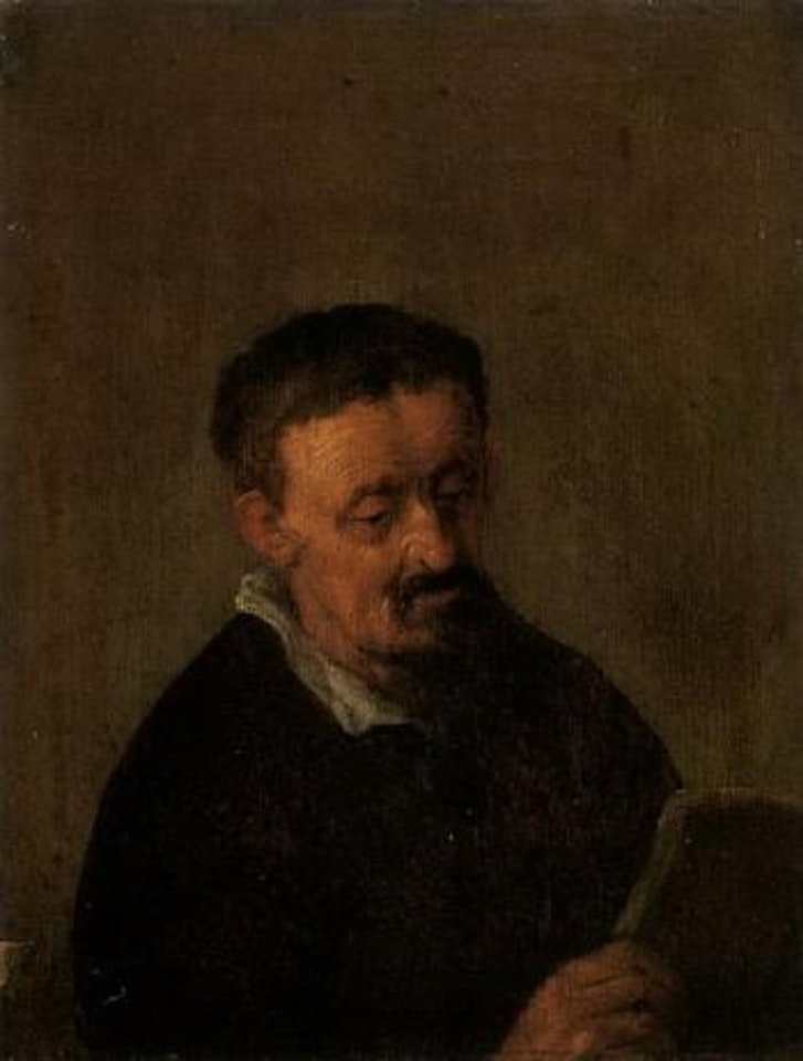 Study of a bearded man reading a book by Adriaen van Ostade