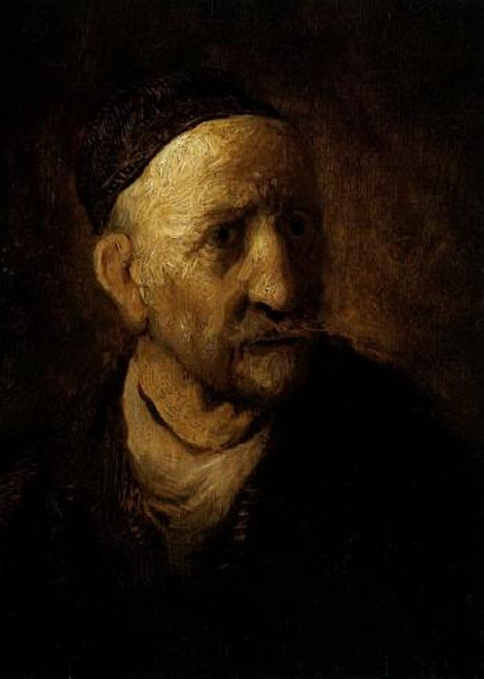 Study of an old man, thought to be Rembrandt's father by Attributed to Rembrandt Harmensz van Rijn
