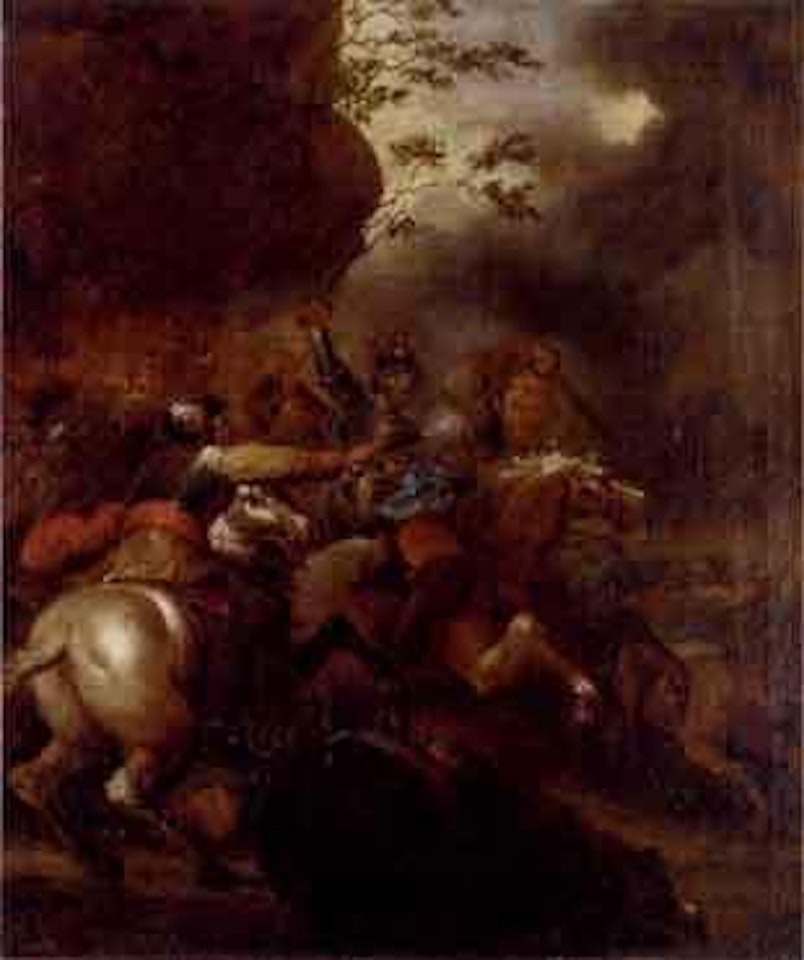 Cavalry skirmish by Francesco Giuseppe Casanova