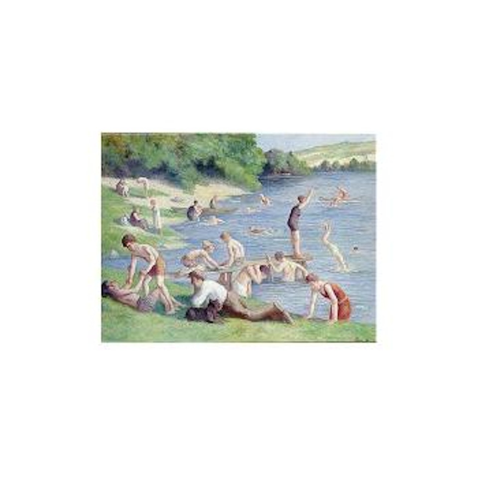 Mericourt, baigneurs et plongeurs by Maximilien Luce