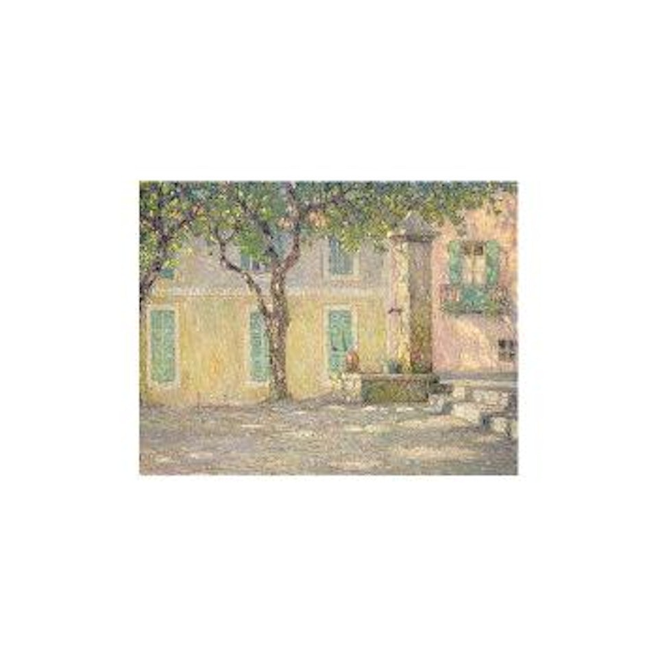 La place aux oiseaux a Ville-Franche-Sur-Mer by Henri Le Sidaner