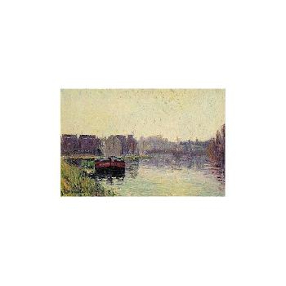 Peniches au bord de l'Oise by Gustave Loiseau