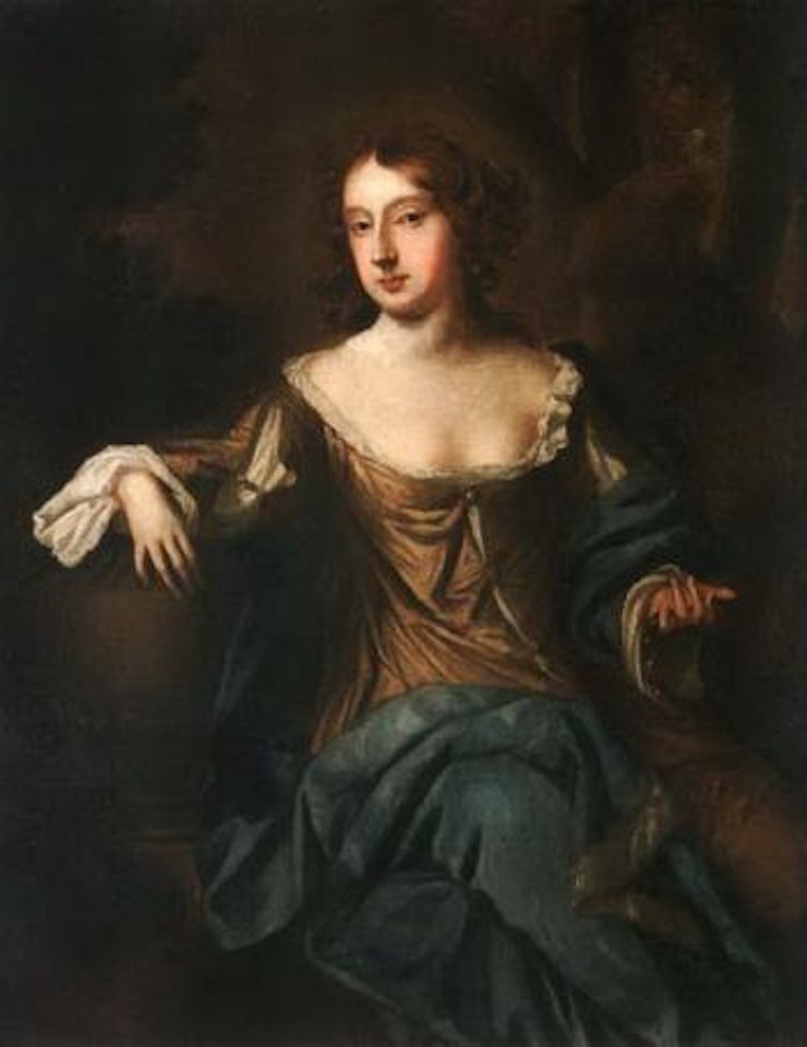 Portrait of a lady wearing a white chemise by Sir Peter Lely