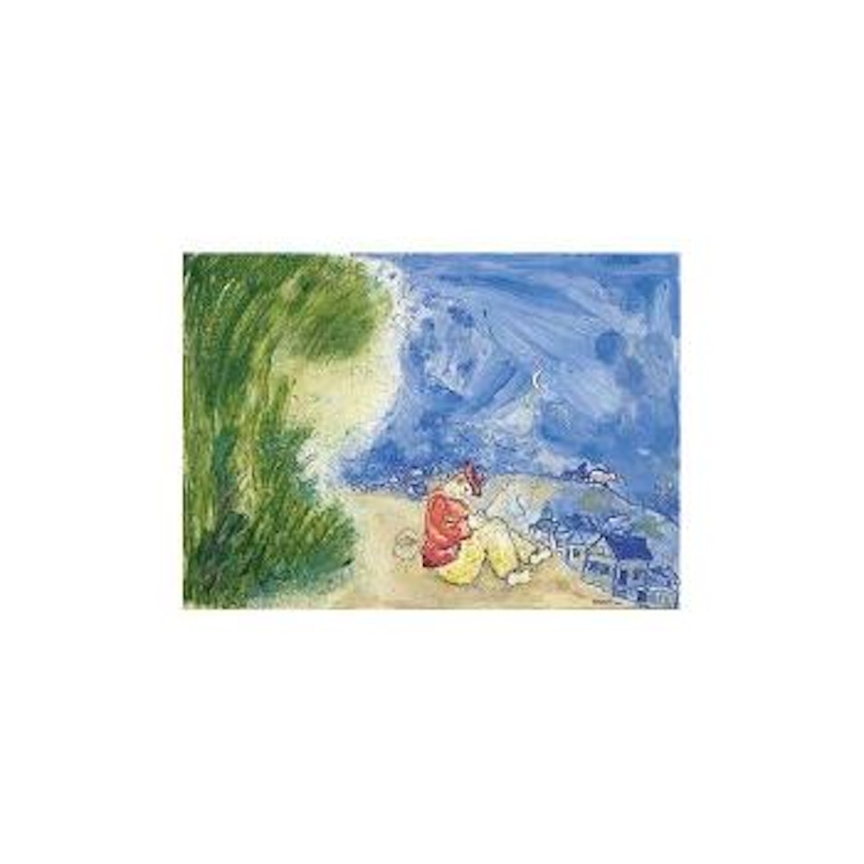 Le paysan dormant by Marc Chagall