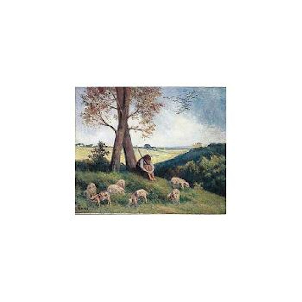Rolleboise. le gardien de cochons by Maximilien Luce
