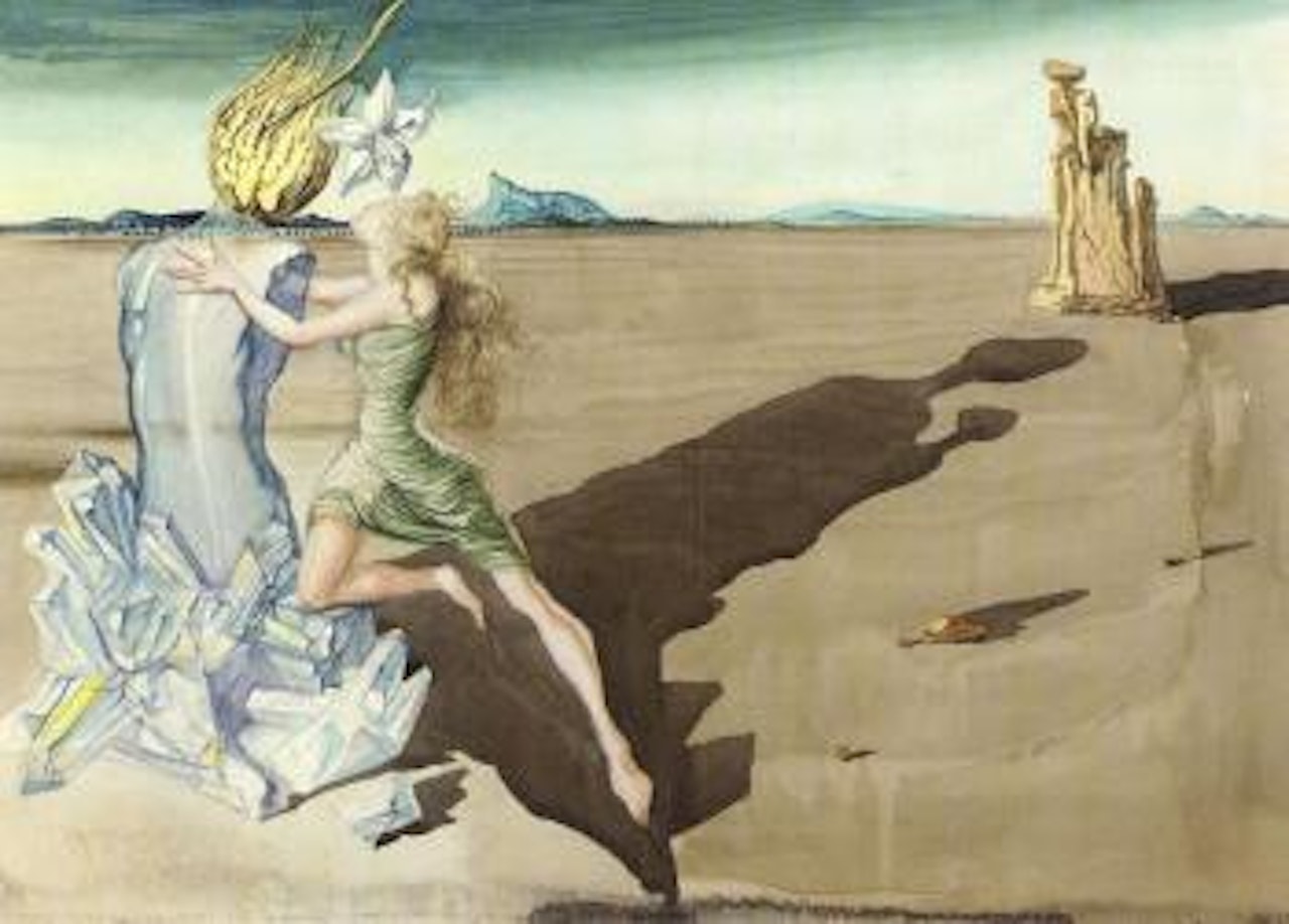 Study for trilogy of the desert by Salvador Dali