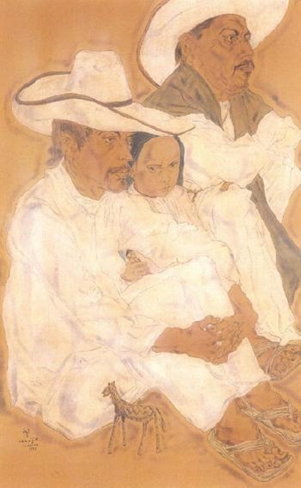Famille Mexicaine by Leonard Tsuguharu Foujita