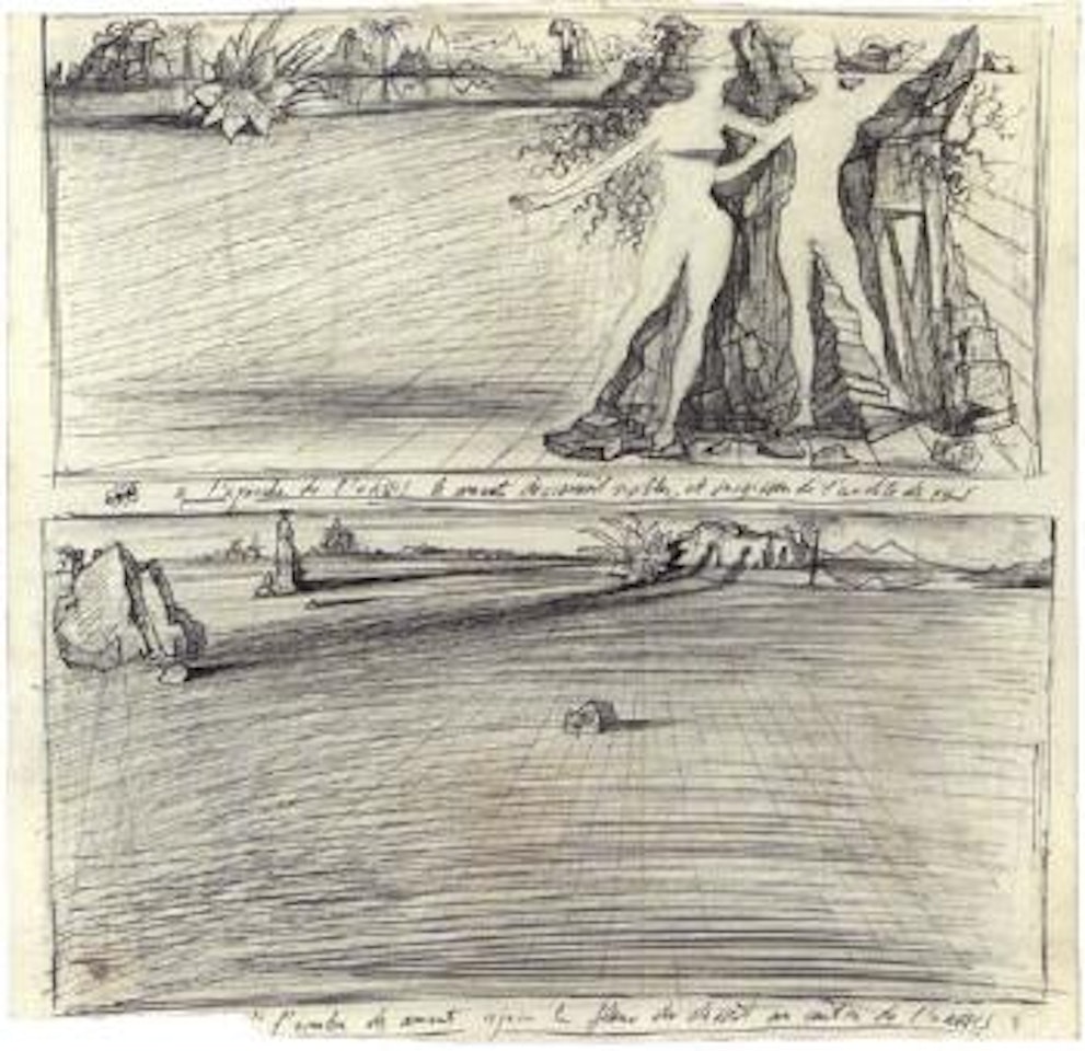 Study for trilogy of the desert by Salvador Dali