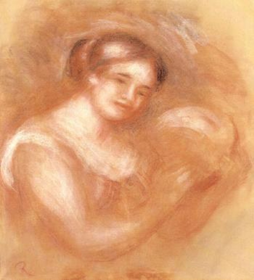 Femme jouant du tambourin by Pierre-Auguste Renoir