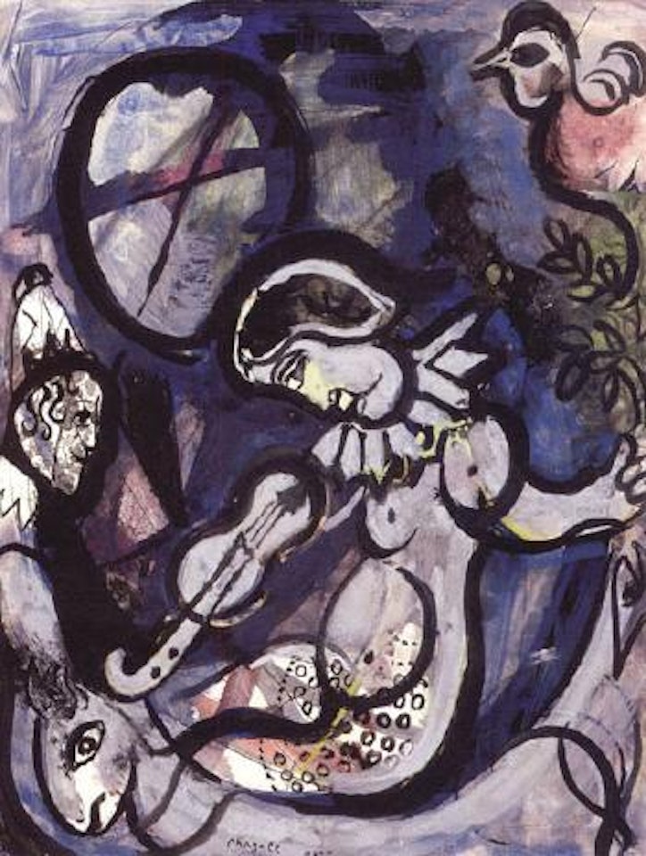 Cirque-violoniste by Marc Chagall