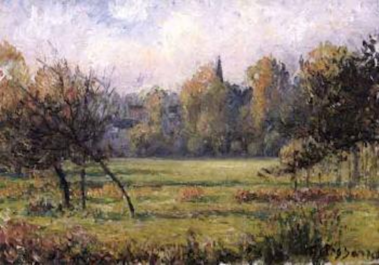 Paysage a Bazincourt by Camille Pissarro