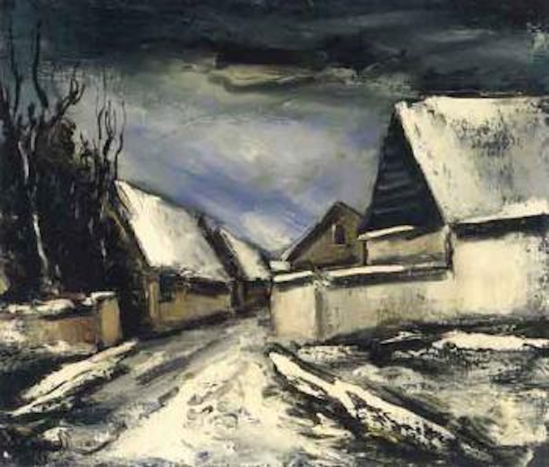 Rue de village sous la neige by Maurice de Vlaminck