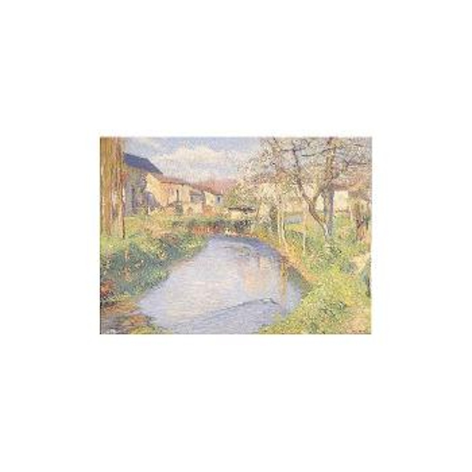 La Bastide du Vert, au bord de la riviere by Henri Jean Guillaume Martin
