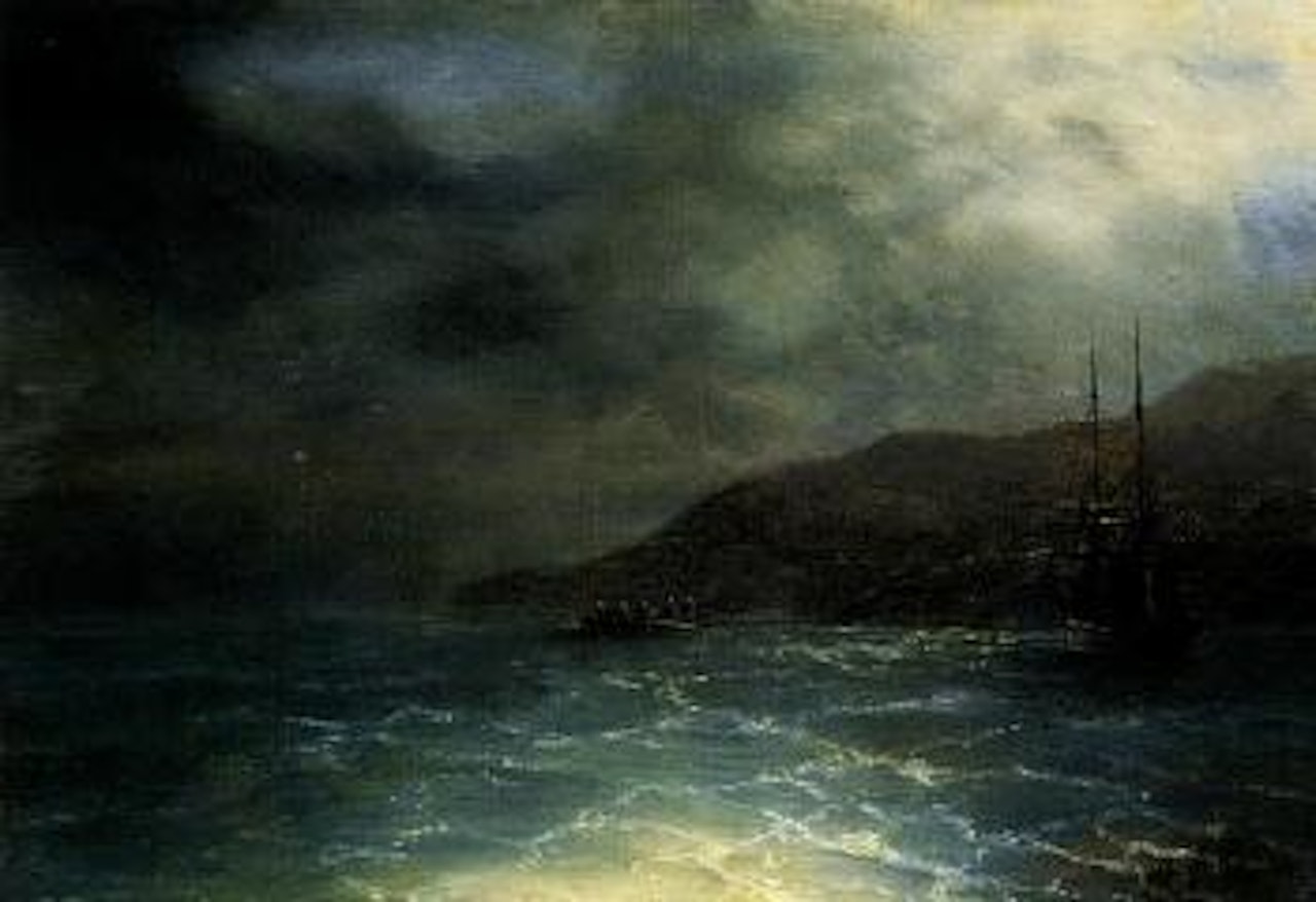 Nocturnal voyage by Ivan Konstantinovich Aivazovsky