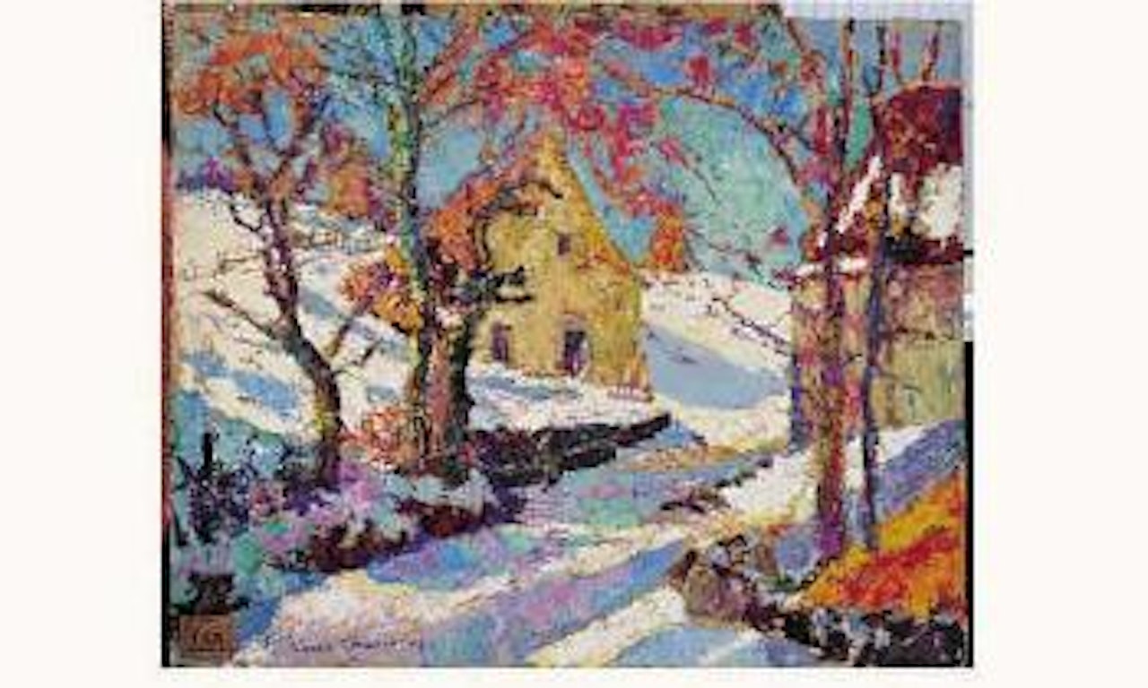 Effet de lumiere sur la neige by Victor Charreton