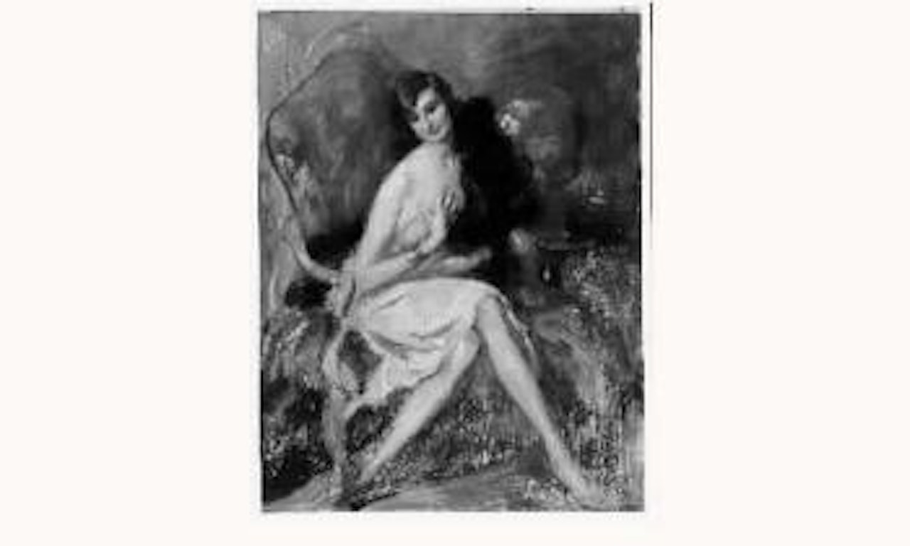 Modele au fauteuil Louis XV by Jean Gabriel Domergue