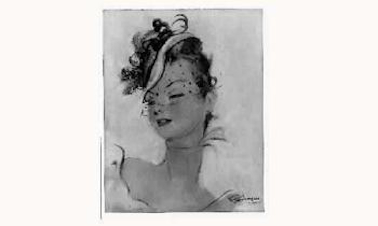 Femme a la voilette by Jean Gabriel Domergue