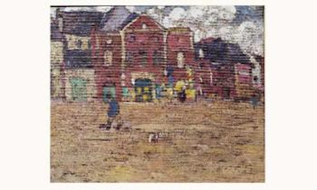 Bernoy, la Place de l'Abbatiale by Louis Valtat