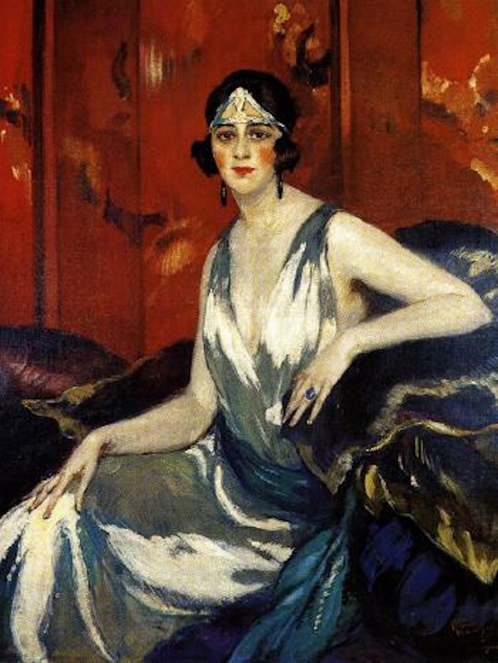 Le diademe by Jean Gabriel Domergue