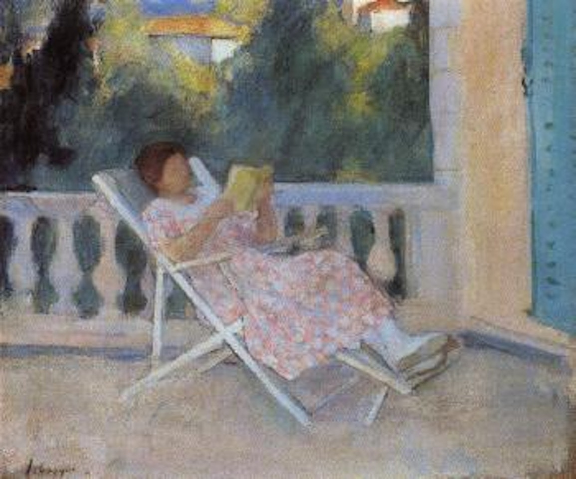 Lecture sur la terrasse by Henri Lebasque