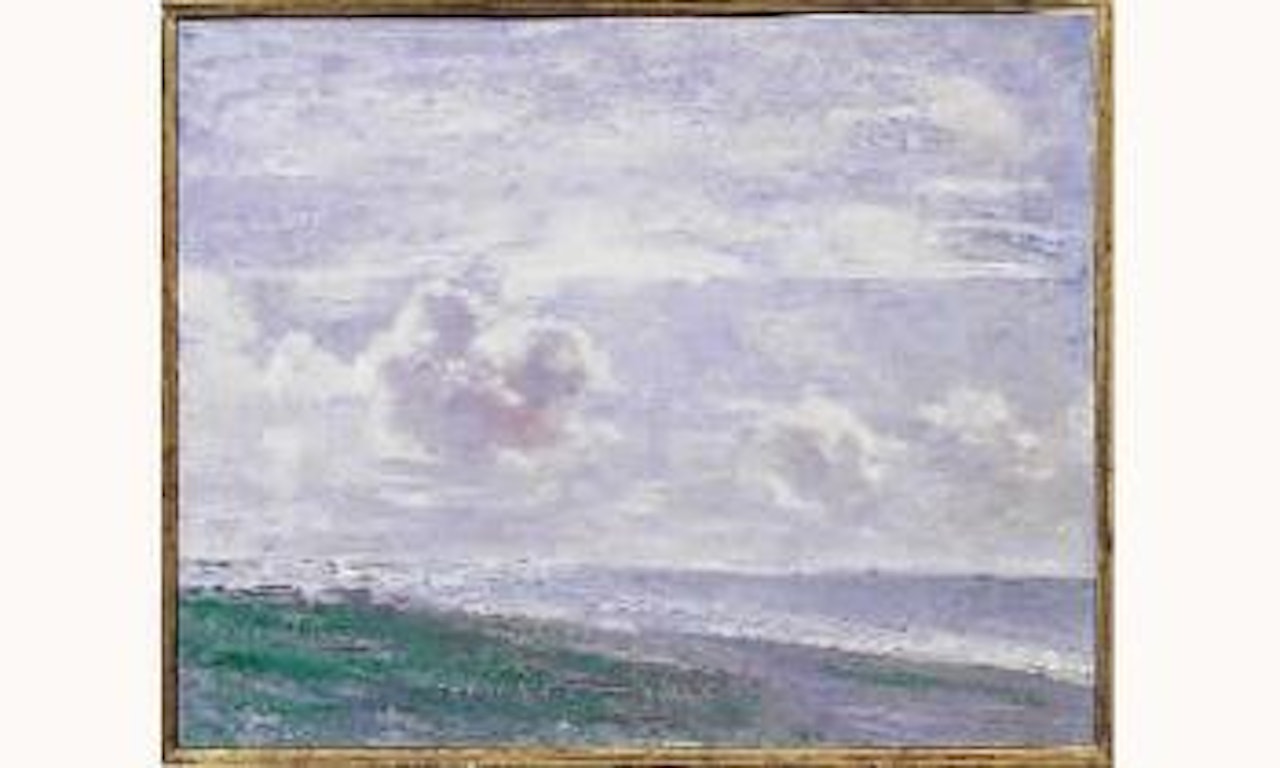 La plage a Deauville by Paul César Helleu