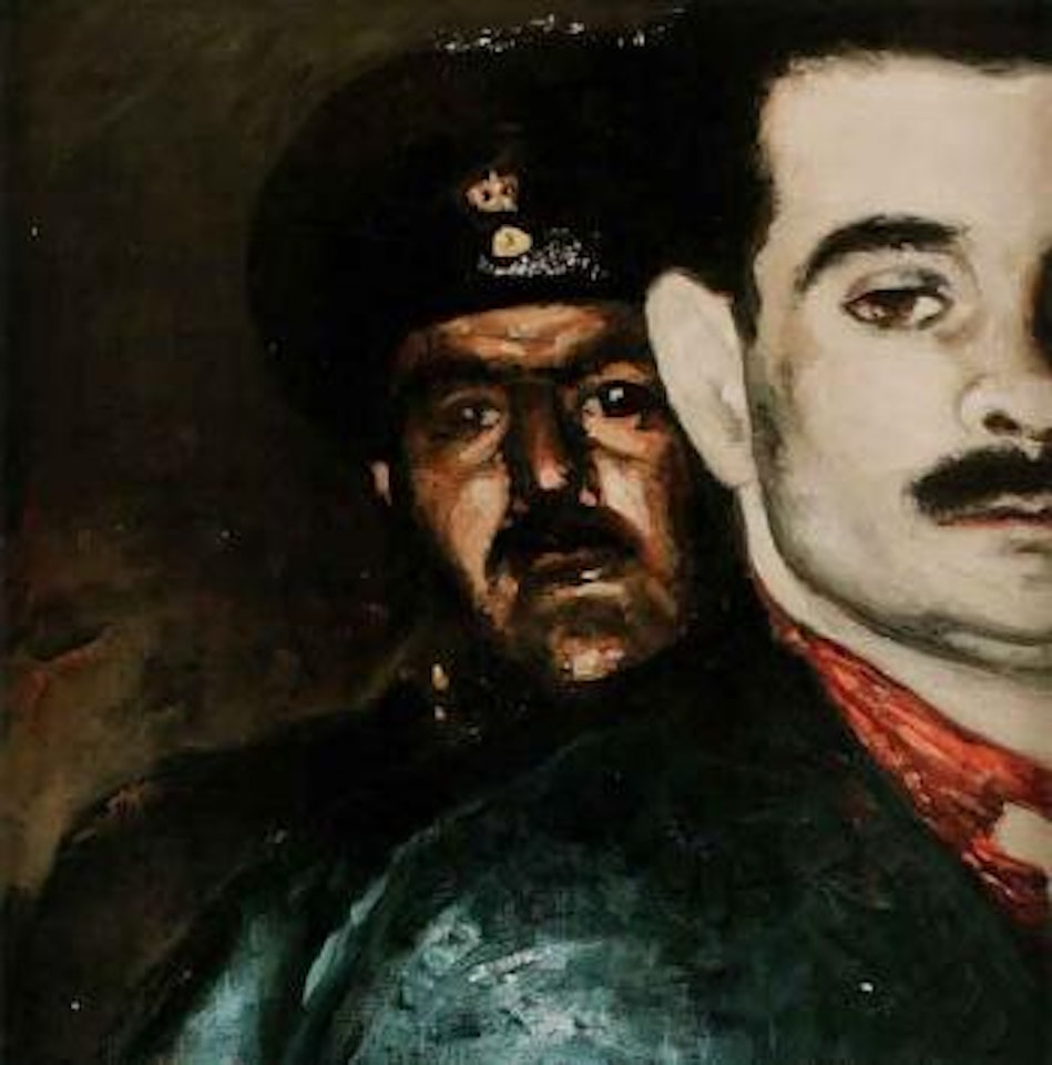 Greece - the Greek freedom-fighter Paganolius and a military policeman by Ola Billgren