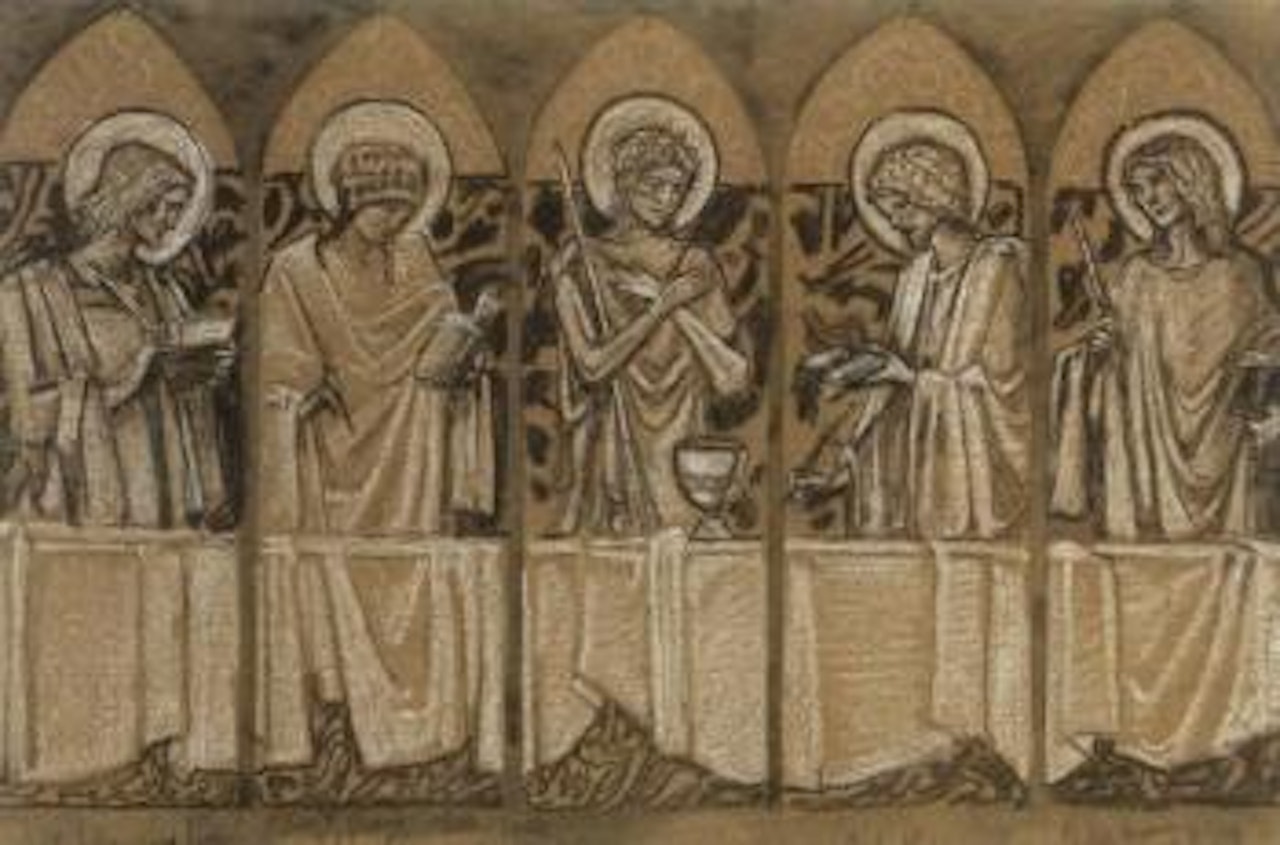 Design for a memorial to Christina Rossetti by Edward Coley Burne-Jones