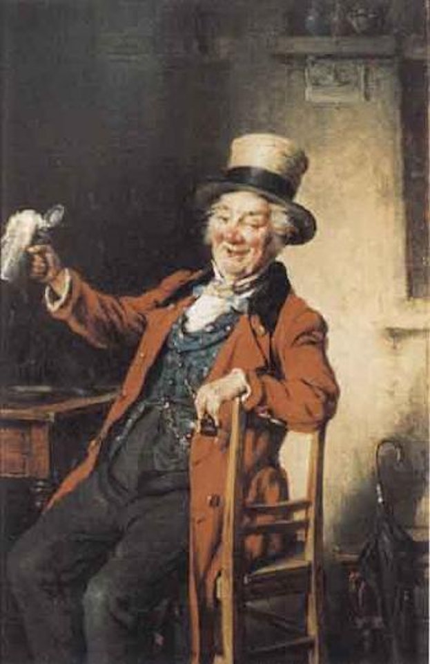 Man drinking by Hermann Kern