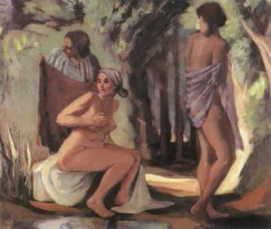 Three bathers by French School