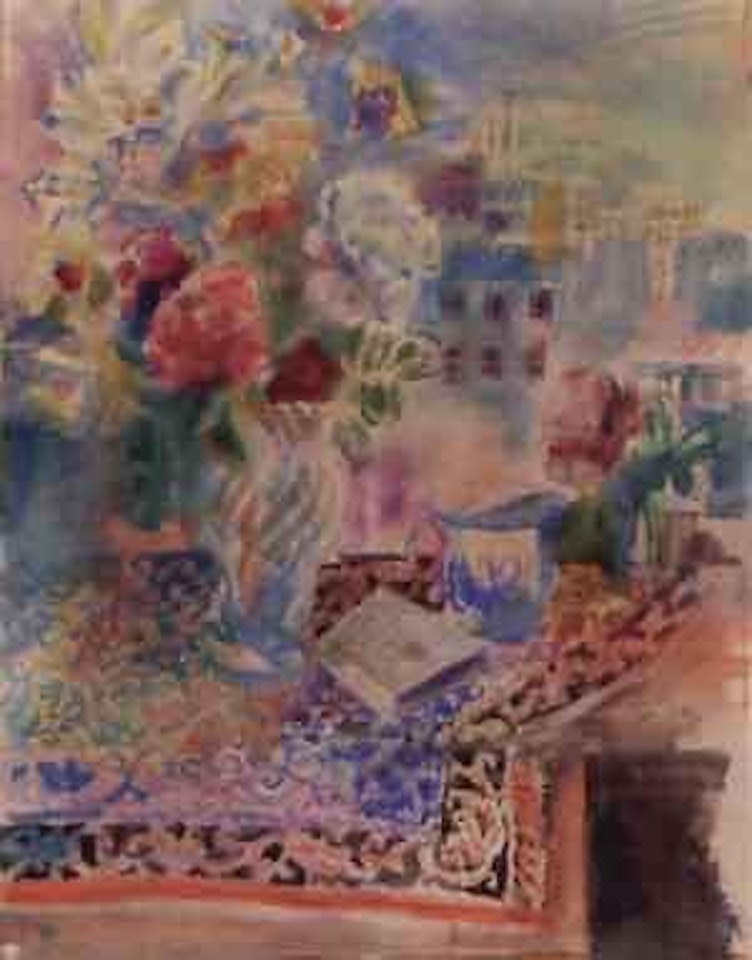 Bouquet au fenetre by Jean Dufy