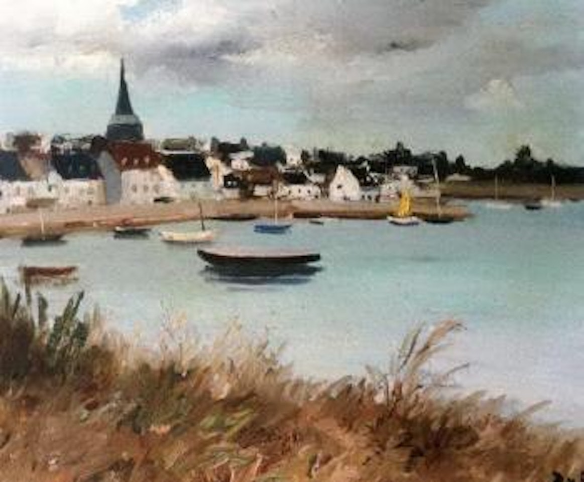 Avoines vertes devant Arzon by Marcel Dyf