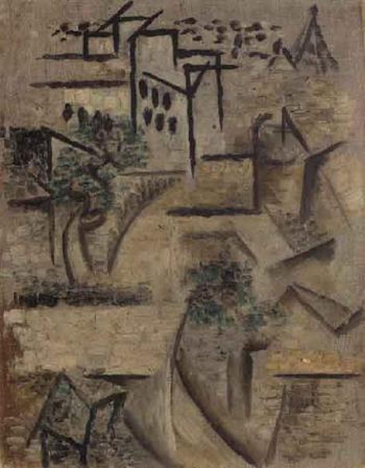 L' avenue Frochot, vue de l'atelier de Picasso by Pablo Picasso