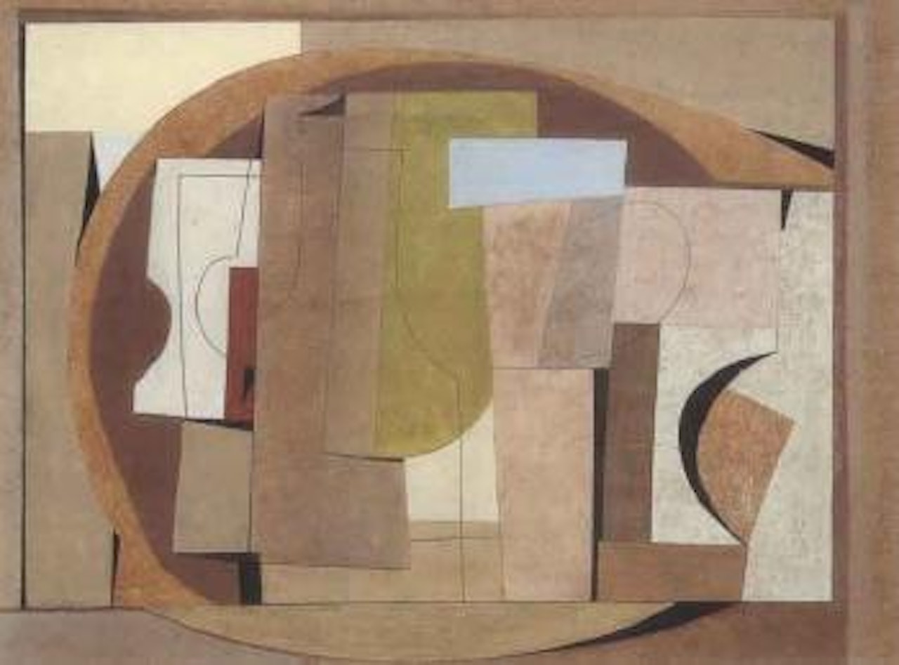 Still life - brown and green by Ben Nicholson, O.M.