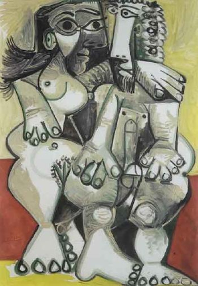 Homme et femme nus by Pablo Picasso