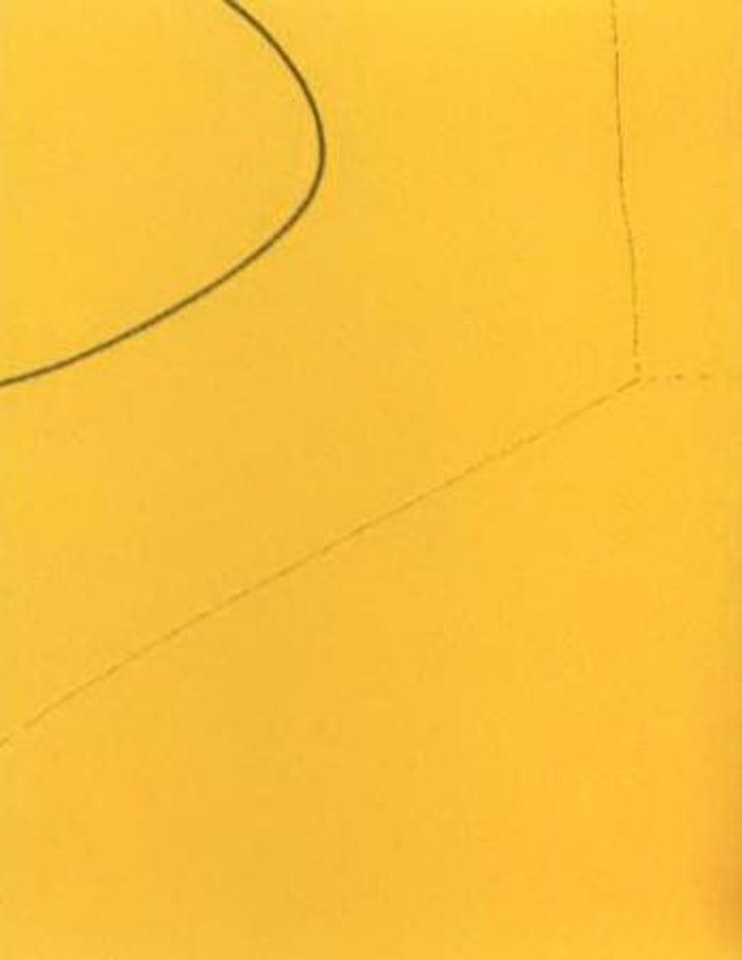 Easel and daschunds by David Hockney