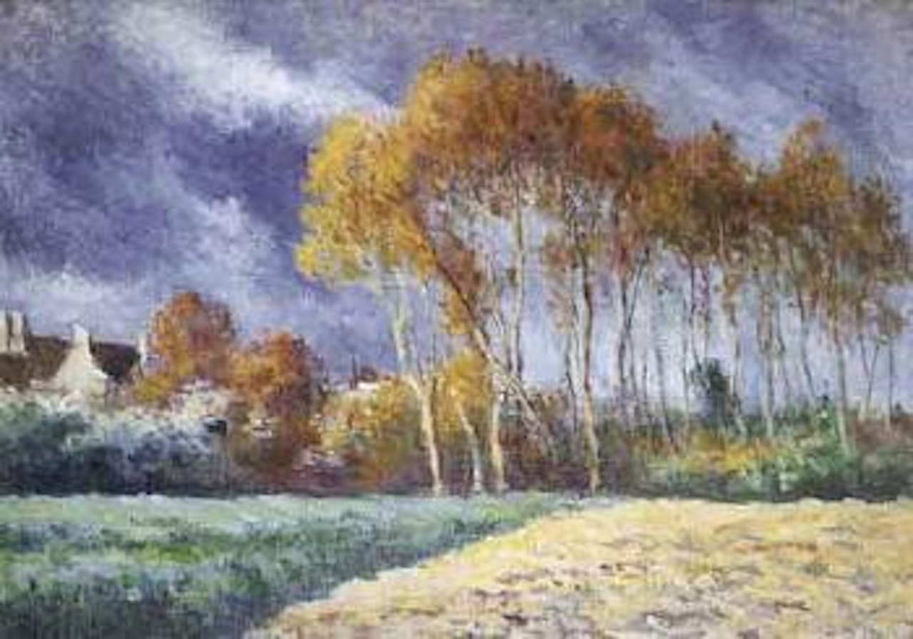 Maison dans les arbres a Moulineux by Maximilien Luce