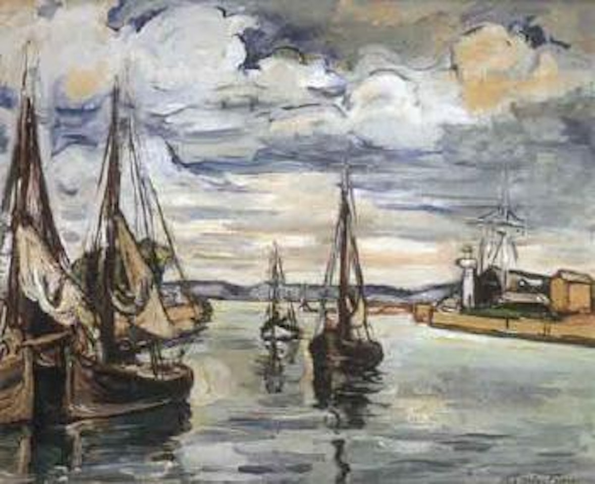 La sortie du port a Honfleur by Othon Friesz