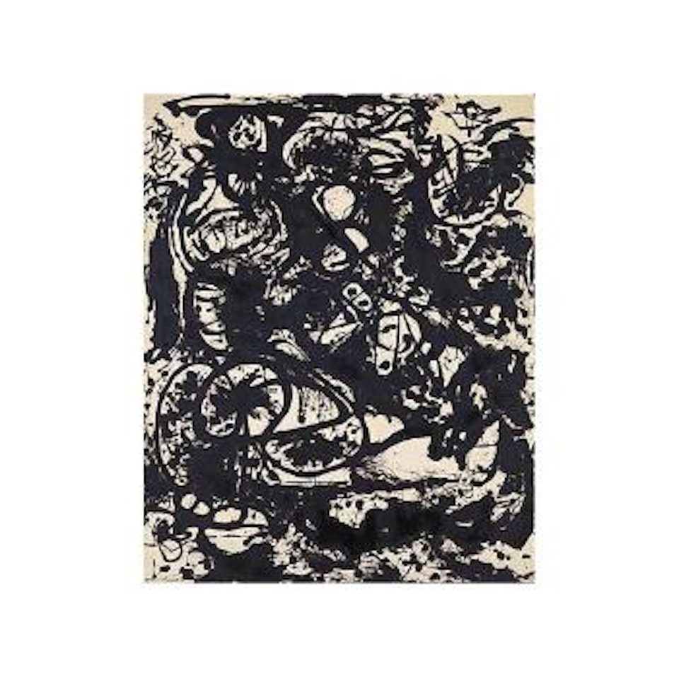 Black and white number 6 by Jackson Pollock